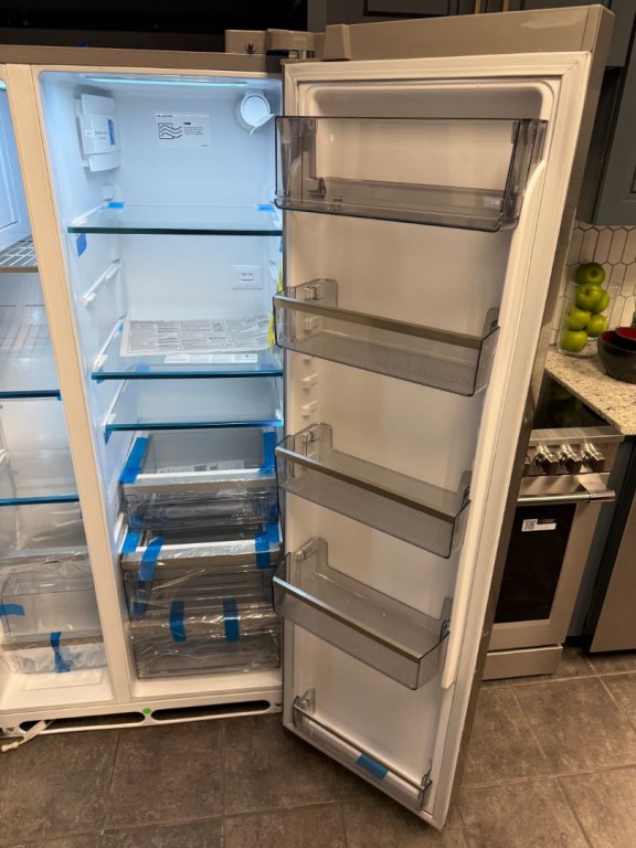 Frigidaire Professional 22 Cu. Ft. 36" Counter-Depth Side-by-Side Refrigerator Stainless Steel PRSC2222AF