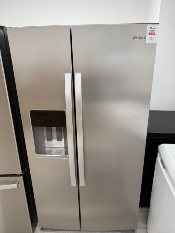 Whirlpool 36-inch Counter Depth Side-by-Side Refrigerator with TruCool™ System Fingerprint-Resistant Stainless Finish WRSC5536RZ