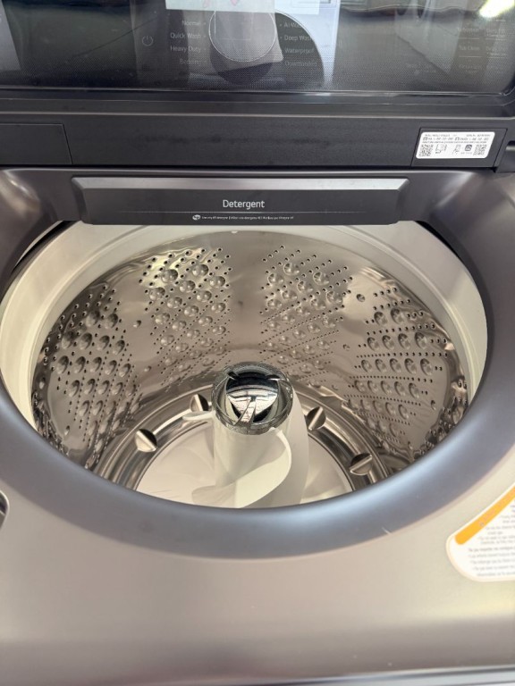 LG 5.3 Cu. Ft. Mega Capacity Smart Top Load Washer With 4-way® Agitator, Easyunload™ & Ai Sensing Matte Black WT8405CB, product image 3 of 27