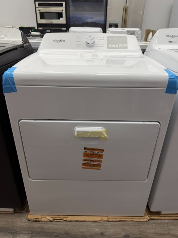 Whirlpool 7.0 cu. ft. Electric Dryer with Adaptive Dry and Wrinkle Shield™ option - Vented Top Load Matching White WED4307SW, product image 2 of 2