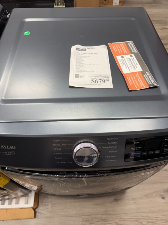 Maytag Smart Pet Pro Front Load Electric Dryer - 7.4 CU. FT. Midnight Steel MED7020RF, product image 2 of 3
