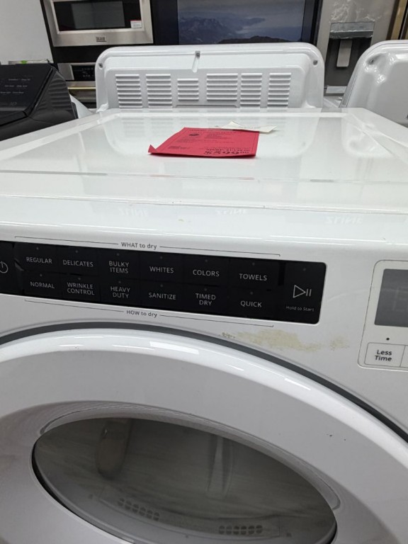 Whirlpool 7.4 cu.ft Front Load Long Vent Electric Dryer with Intuitive Controls White WED560LHW, product image 3 of 4