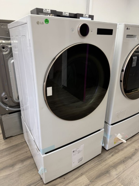 LG 7.4 Cu. Ft. Smart Front Load Electric Dryer With Ai Sensor Dry & Turbosteam™ Technology White DLEX6500W, product image 1 of 2