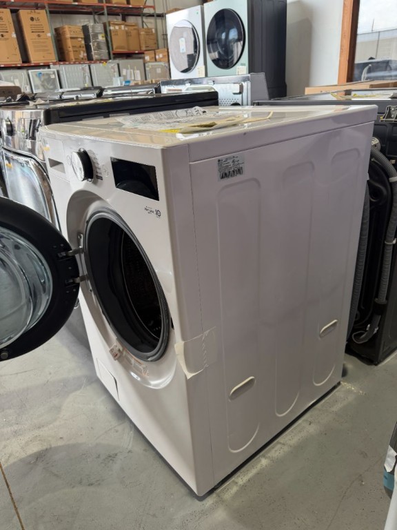 LG 5.0 Cu. Ft. Mega Capacity Smart Front Load Washer With Turbowash® 360°, Ai Sensing And Hybrid Electronic Controls With Lcd Display Alpine White WM5800HAA, product image 2 of 2