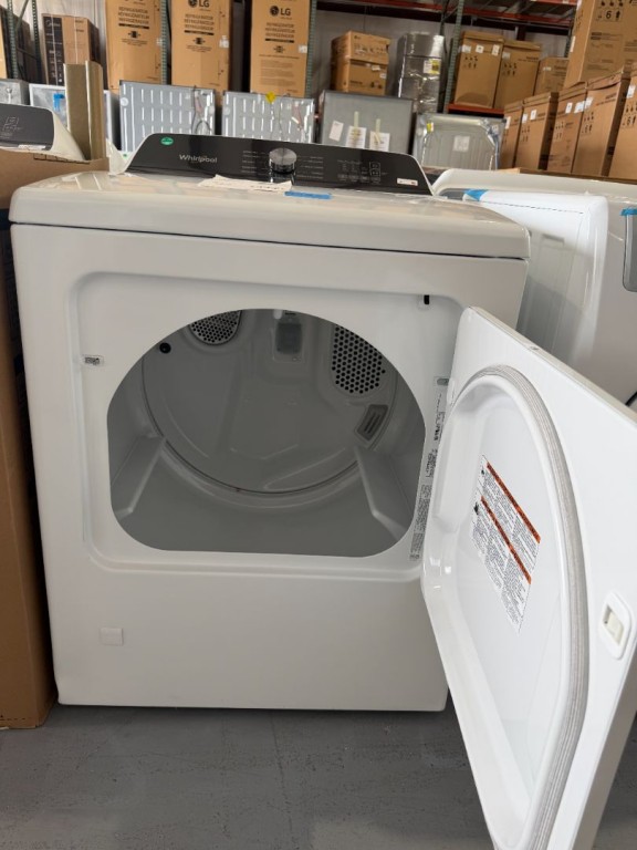 Whirlpool 7.0 Cu. Ft. Top Load Gas Moisture Sensing Dryer with Steam White WGD5050LW, product image 2 of 2