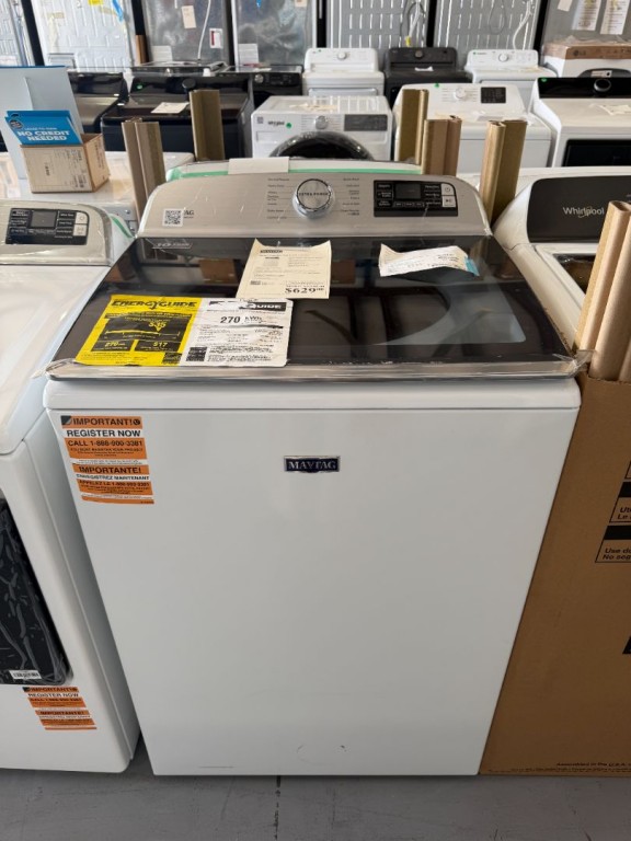 Maytag Smart Top Load Washer with Extra Power - 5.3 cu. ft. White MVW7232HW, product image 2 of 3