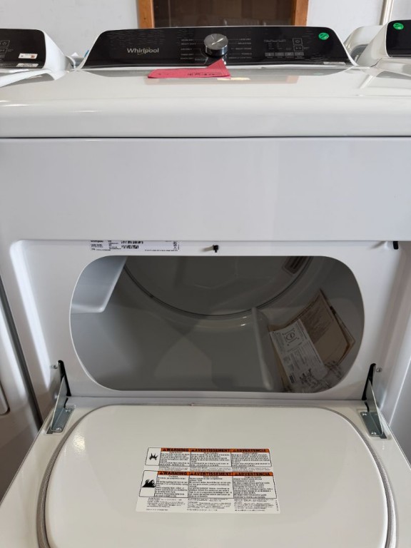 Whirlpool 7.0 Cu. Ft. Top Load Electric Moisture Sensing Dryer White WED5010LW, product image 2 of 2