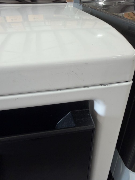 LG 7.3 Cu. Ft. Ultra Large High Efficiency Electric Turbosteam™ Easyload™ Door, Wi-fi Connectivity, White Alpine White DLEX8600WE, product image 3 of 3
