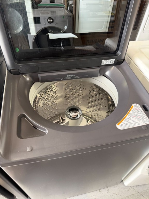 LG 5.3 Cu. Ft. Mega Capacity Smart Top Load Washer With 4-way® Agitator, Easyunload™ & Ai Sensing Matte Black WT8405CB, product image 2 of 2
