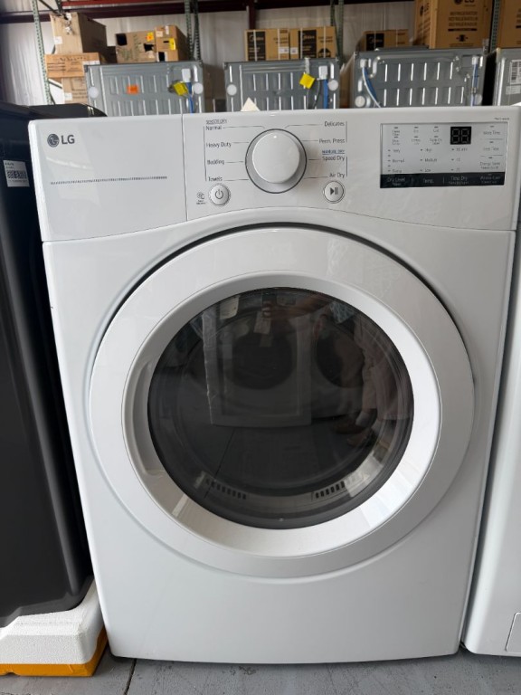 LG 7.4 Cu. Ft. Large Capacity Electric Dryer - White White DLE3400W, product image 3 of 3