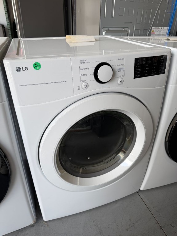 LG 7.4 Cu. Ft. Ultra Large Capacity Electric Dryer White DLE3470W, product image 3 of 3