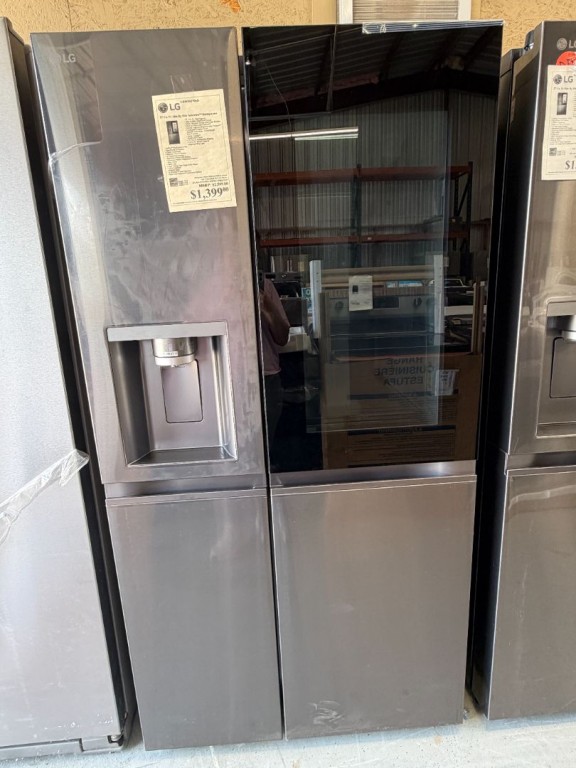 LG 27 Cu. Ft. Side-by-side Instaview® Refrigerator Black Stainless Steel LRSOS2706D, product image 2 of 19