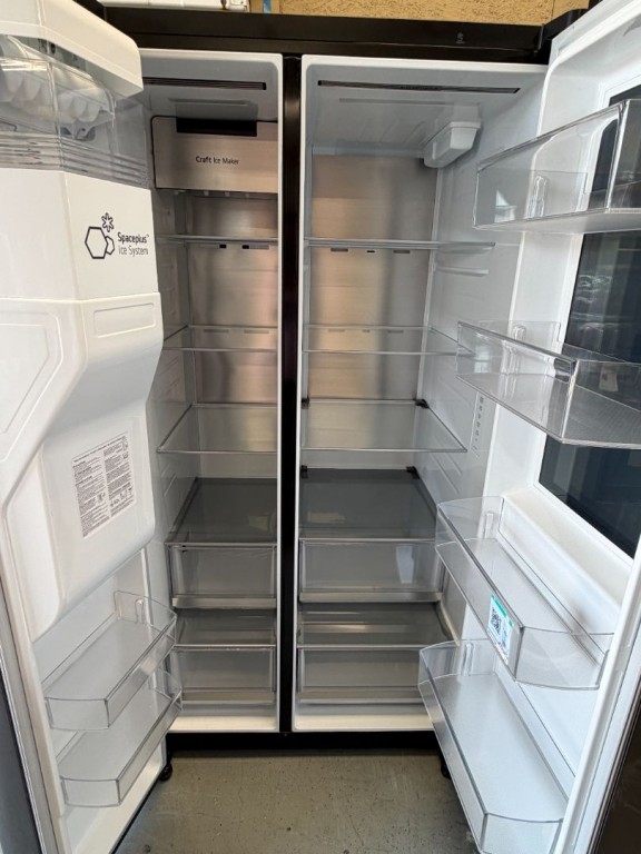 LG 27 Cu. Ft. Side-by-side Instaview® Refrigerator Black Stainless Steel LRSOS2706D, product image 2 of 2