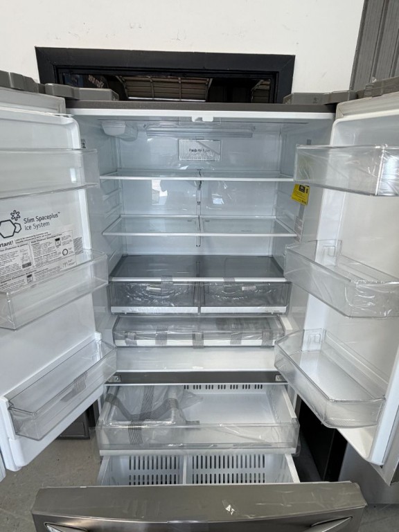 LG 22 Cu. Ft. Smart Wi-fi Enabled French Door Counter-depth Refrigerator Stainless Steel LFXC22526S, product image 2 of 3