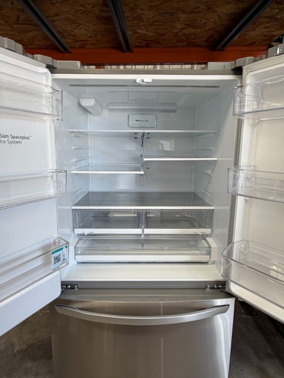 LG 28 Cu. Ft. 3 Door French Door, Standard Depth Refrigerator With Dual Ice Makers Stainless Steel LHFS28XBS, product image 2 of 4