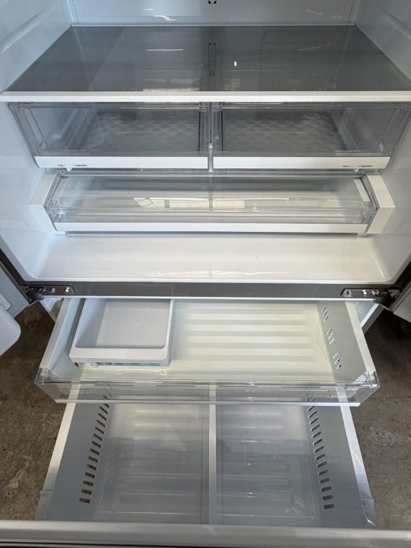 LG 28 Cu. Ft. 3 Door French Door, Standard Depth Refrigerator With Dual Ice Makers Stainless Steel LHFS28XBS, product image 3 of 4