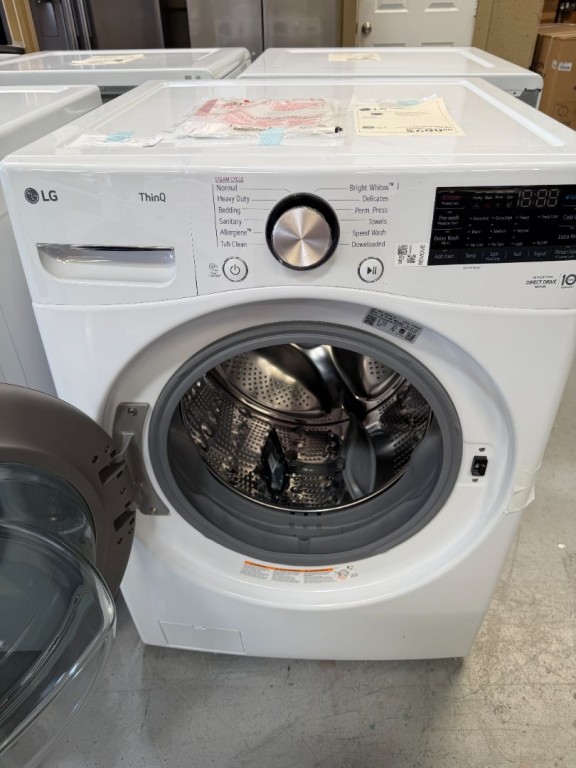 LG 4.5 Cu. Ft. Ultra Large Capacity Front Load Washer - White White WM4000HWA, product image 2 of 22
