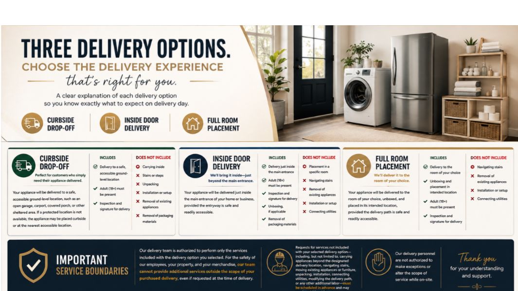 Modern dishwasher appliances showroom