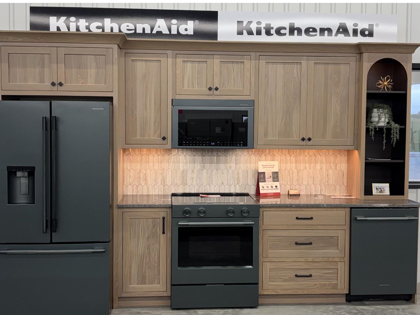 Luxury stainless steel refrigerator in kitchen