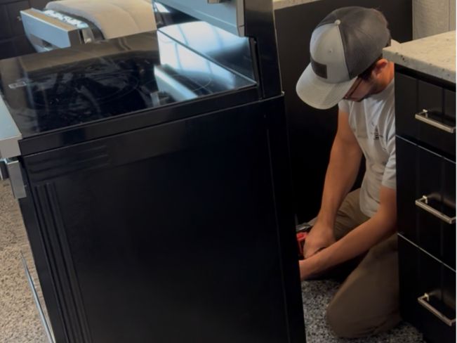 Modern washer and dryer laundry appliance