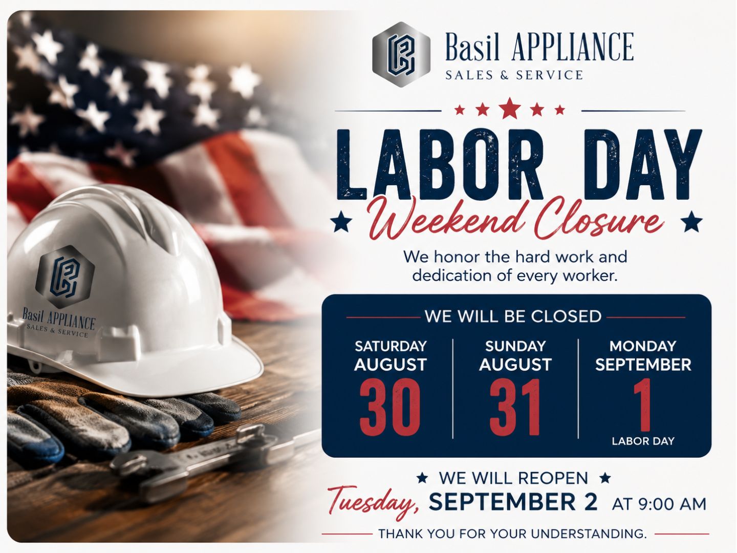Labor Day 2026 Operation Hours