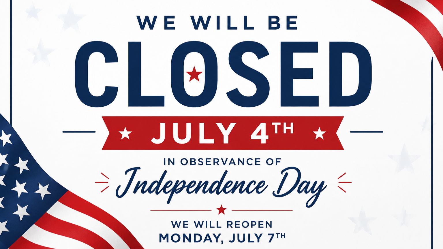 Holiday Hours