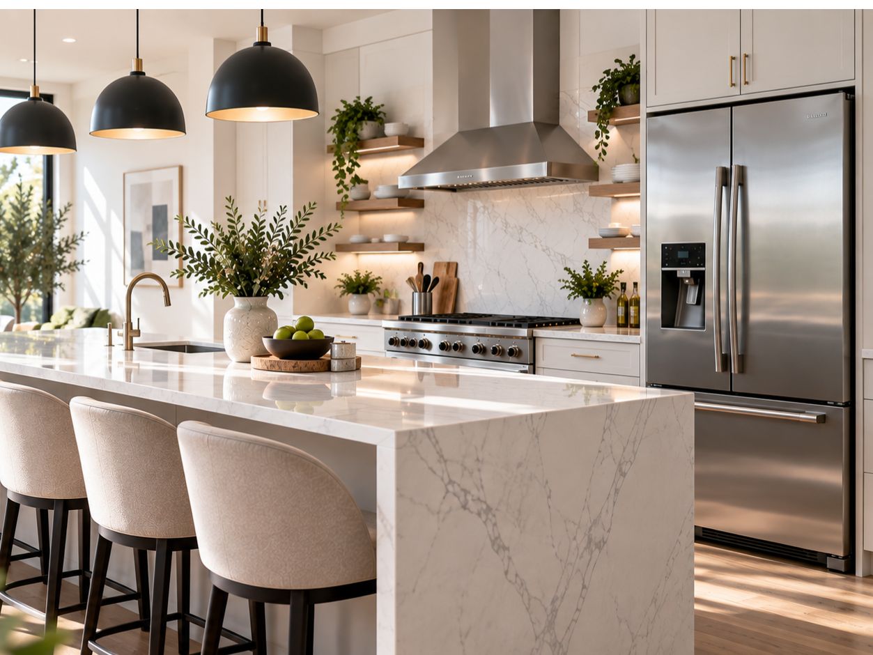 Modern dishwasher appliances showroom