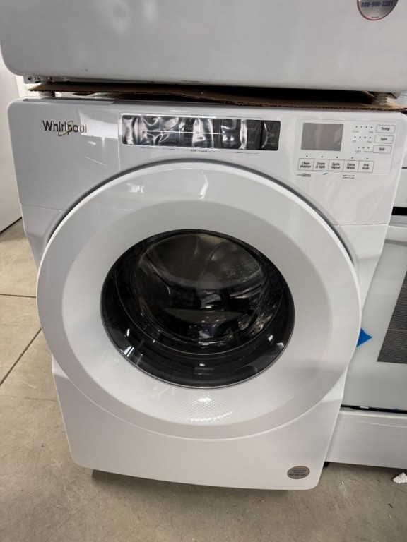 Whirlpool 4.3 cu. ft. Closet-Depth Front Load Washer with Intuitive Controls White WFW560CHW