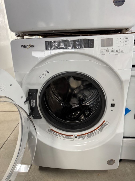 Whirlpool 4.3 cu. ft. Closet-Depth Front Load Washer with Intuitive Controls White WFW560CHW