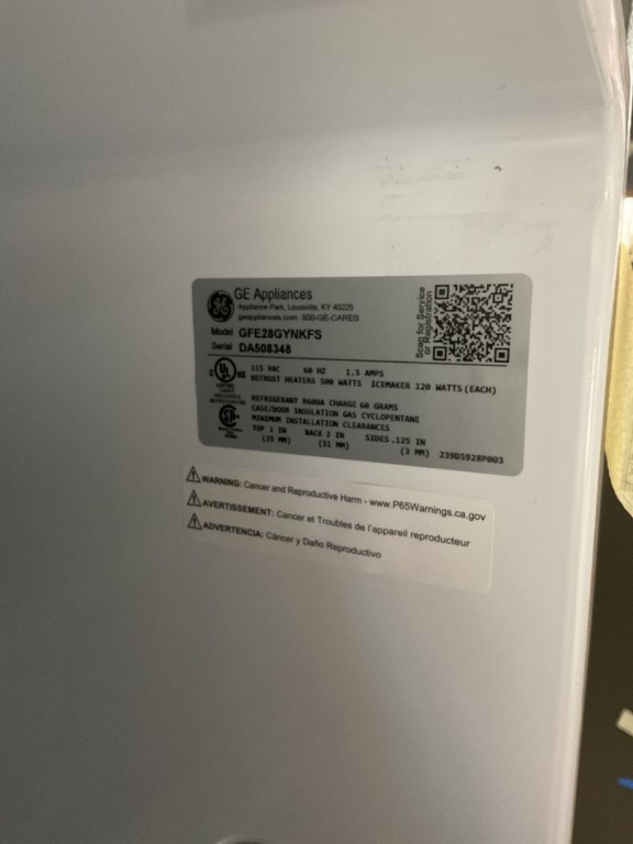 GE 27.7 Cu. Ft. Fingerprint Resistant French-Door Refrigerator Fingerprint Resistant Stainless Steel GFE28GYNFS, product image 4 of 6