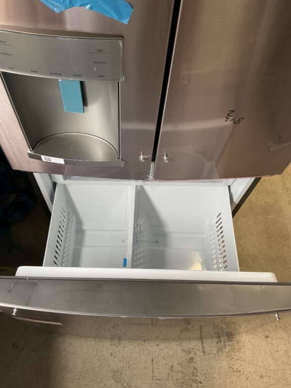 GE 27.7 Cu. Ft. Fingerprint Resistant French-Door Refrigerator Fingerprint Resistant Stainless Steel GFE28GYNFS, product image 5 of 6