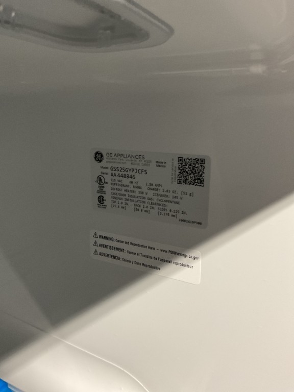 GE 25.3 Cu. Ft. Side-By-Side Refrigerator Fingerprint Resistant Stainless GSS25GYPFS, product image 5 of 29