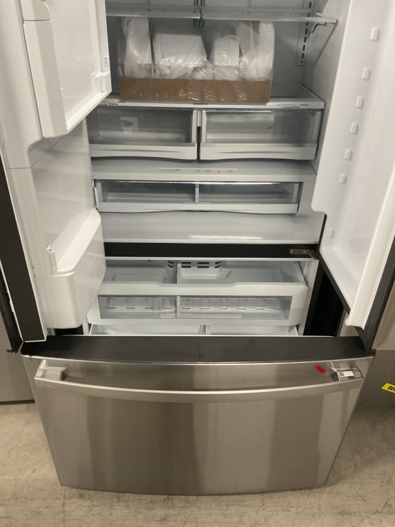 GE Profile 22.1 Cu. Ft. Counter-Depth Fingerprint Resistant French-Door Refrigerator with Hands-Free AutoFill Fingerprint Resistant Stainless Steel PYE22KYNFS, product image 4 of 37