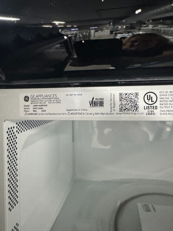 GE 1.6 Cu. Ft. Over-the-Range Microwave Oven Stainless Steel JVM3160RFSS, product image 3 of 24