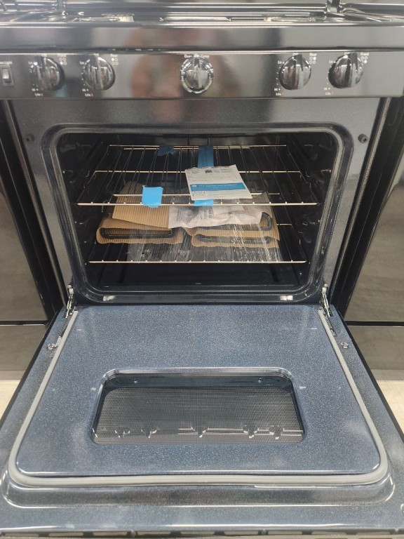 GE 30" Free-Standing Front Control Gas Range Black JGBS10DEMBB, product image 2 of 18