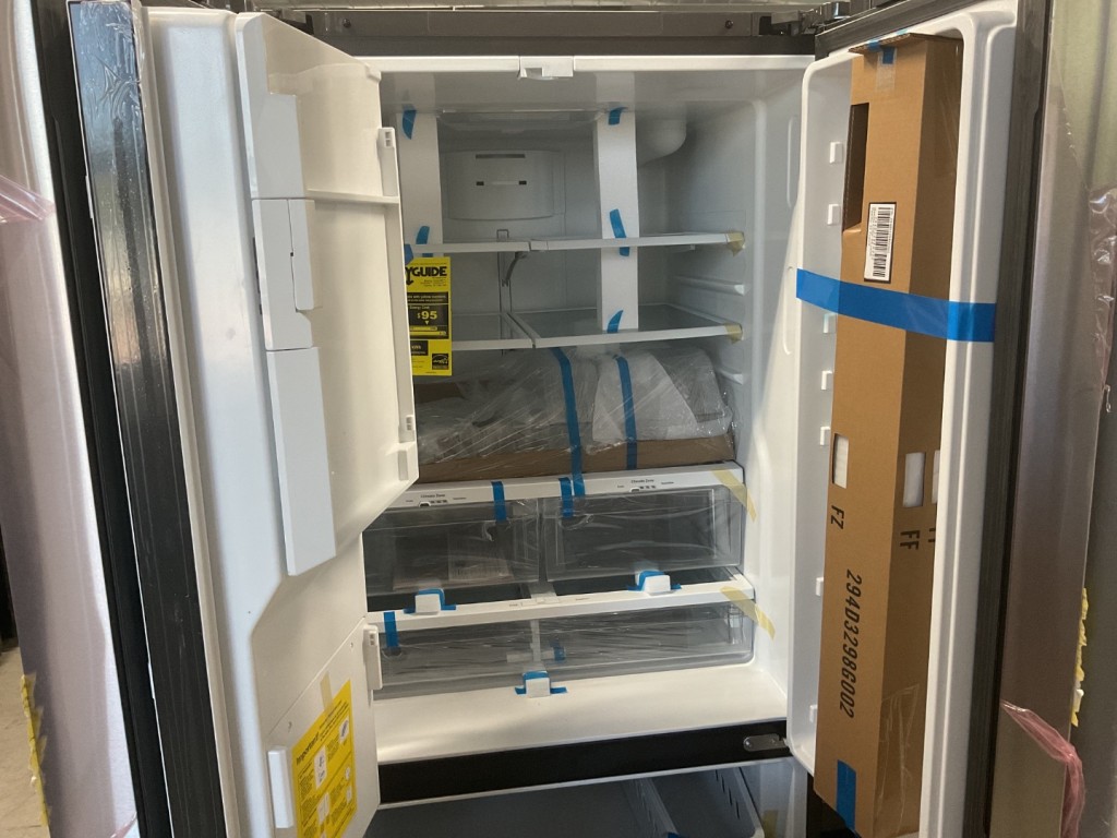 GE 23.6 Cu. Ft. French-Door Refrigerator Fingerprint Resistant Stainless Steel GFE24JYKFS, product image 2 of 15