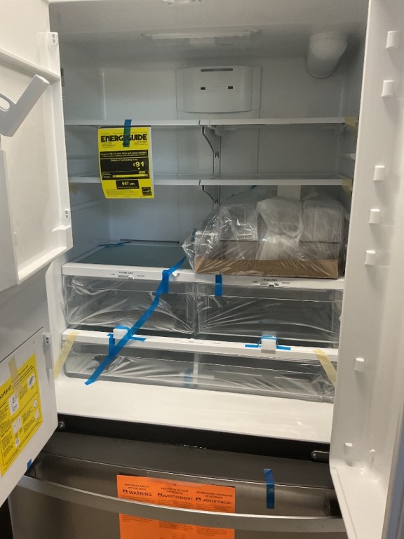 GE 20.6 Cu. Ft. Fingerprint Resistant Counter-Depth French-Door Refrigerator Fingerprint Resistant Stainless Steel GYE21JYMFS, product image 2 of 14