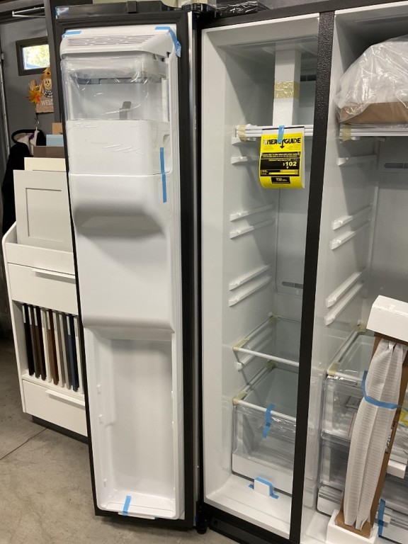 GE 27.9 Cu. Ft. Side-By-Side Refrigerator with Extra Tall Dispenser and In-Door Icemaker Fingerprint Resistant Stainless GSS28NYYFS, product image 4 of 90