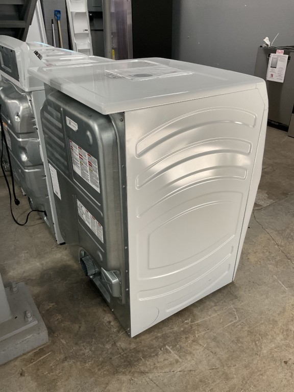 GE Long Vent 7.8 cu. ft. Capacity Smart Electric Dryer with Sanitize Cycle White GFV55ESSNWW, product image 3 of 14