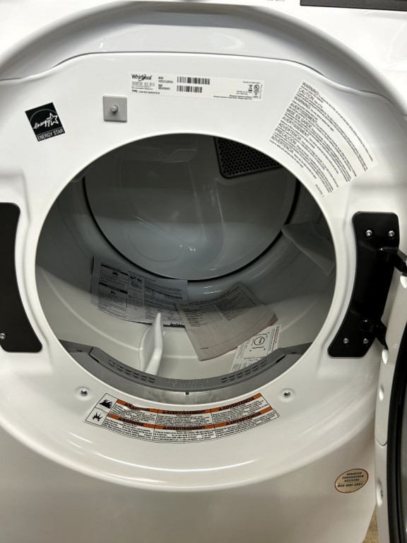 Whirlpool 7.4 cu. ft. Smart Front Load ENERGY STAR® Electric Dryer with Wrinkle Shield™ Option White WED5720RW