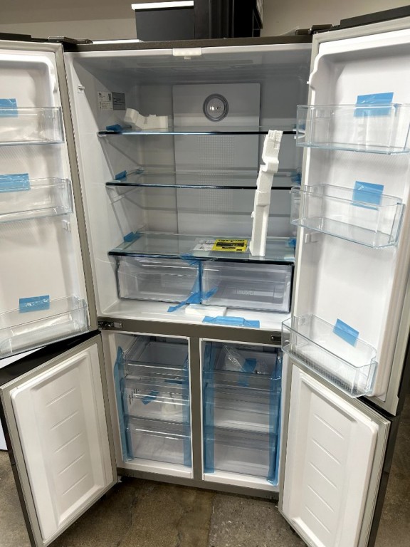 Haier Haier ENERGY STAR® 16.8 Cu. Ft. Quad Door RefrigeratorHaier ENERGY STAR® 16.8 Cu. Ft. Quad Door Refrigerator Stainless Steel QHE16HYPFS