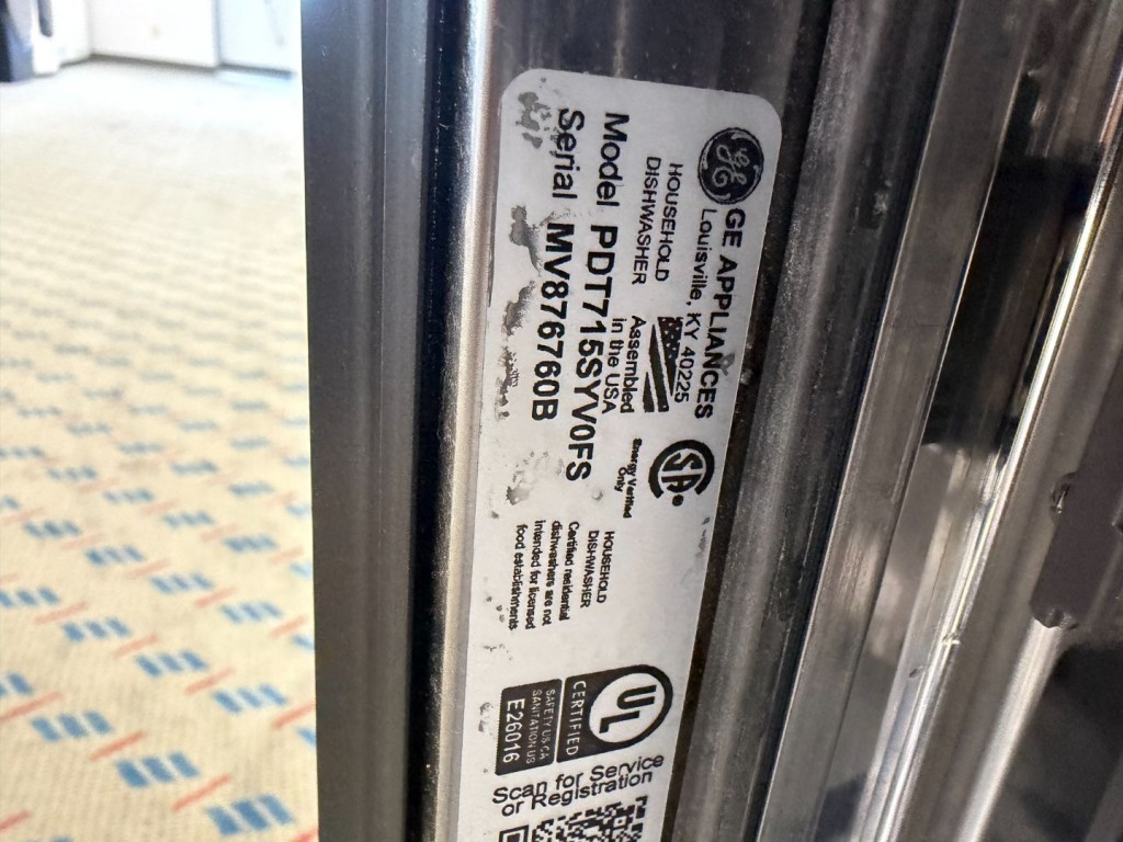 GE Profile Fingerprint Resistant Top Control Stainless Steel Interior Dishwasher with Sanitize Cycle & Dry Boost Stainless Steel PDT715SYNFS