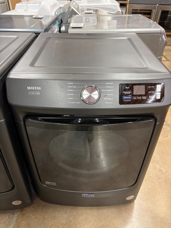 Maytag Smart Pet Pro Front Load Electric Dryer - 7.4 CU. FT. Volcano Black MED7020RU