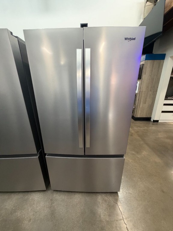 Whirlpool 36-Inch French Door Refrigerator with Ice Maker - 31 cu. ft. Fingerprint-Resistant Stainless Finish WRFF3136SZ