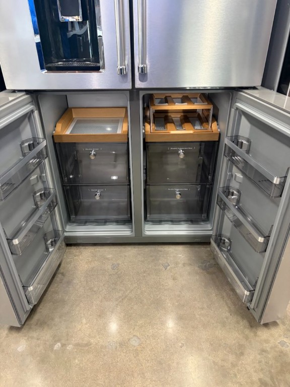 KitchenAid 36" Counter-depth 19.4 Cu Ft 4-door Refrigerator With Flexible Temperature Zone In Printshield® Finish Fingerprint Resistant Stainless Steel KRQC736RPS