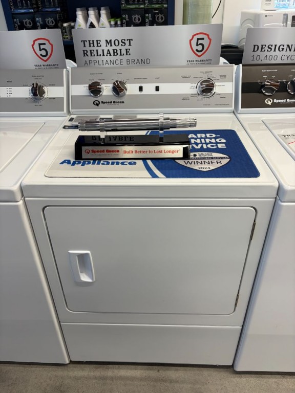 Speed Queen DC5 Sanitizing Electric Dryer with Extended Tumble White DC5003WE