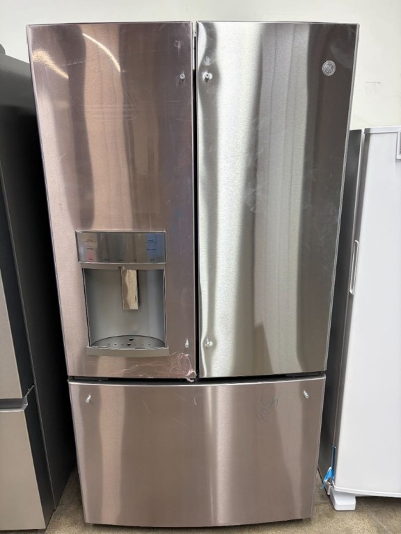 GE Profile 27.7 Cu. Ft. Fingerprint Resistant French-Door Refrigerator with Hands-Free AutoFill Fingerprint Resistant Stainless Steel PFE28KYNFS