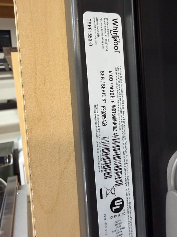 Whirlpool 24" Dishwasher with Boost Cycle and Triple Filtration Wash - 55dBA Fingerprint Resistant Stainless Steel WDT540HAMZ, product image 2 of 23
