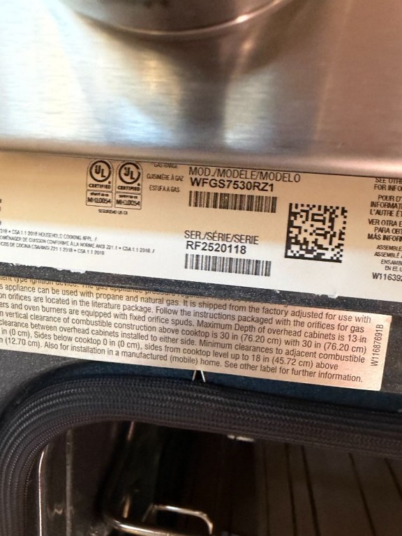 Product - WFGS7530RZ