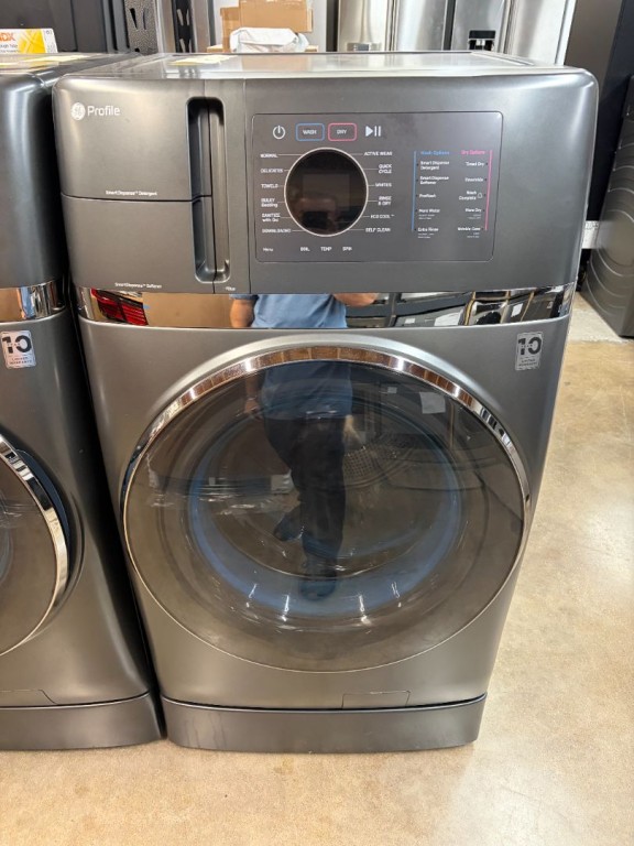 GE Profile 4.8 cu. ft. Capacity UltraFast Combo with Ventless Inverter Heat Pump Technology Washer/Dryer Carbon Graphite PFQ97HSPVDS, product image 2 of 30